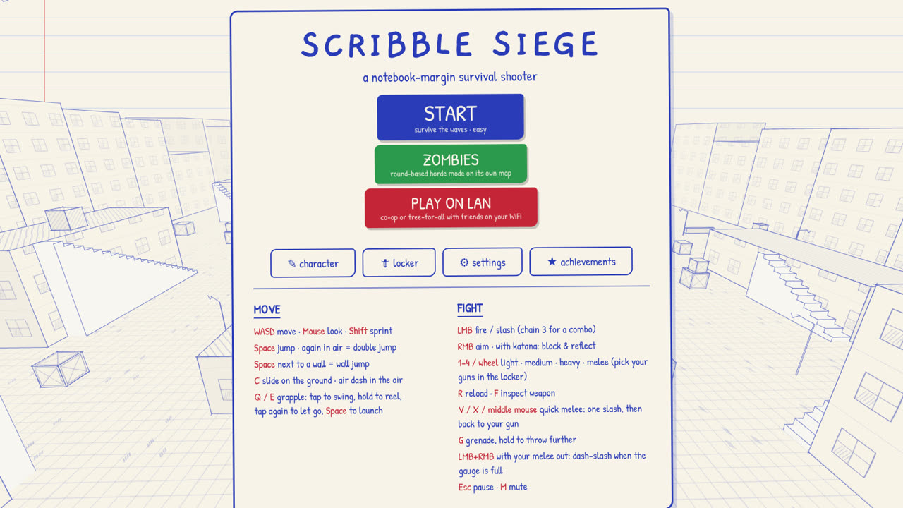 The main menu